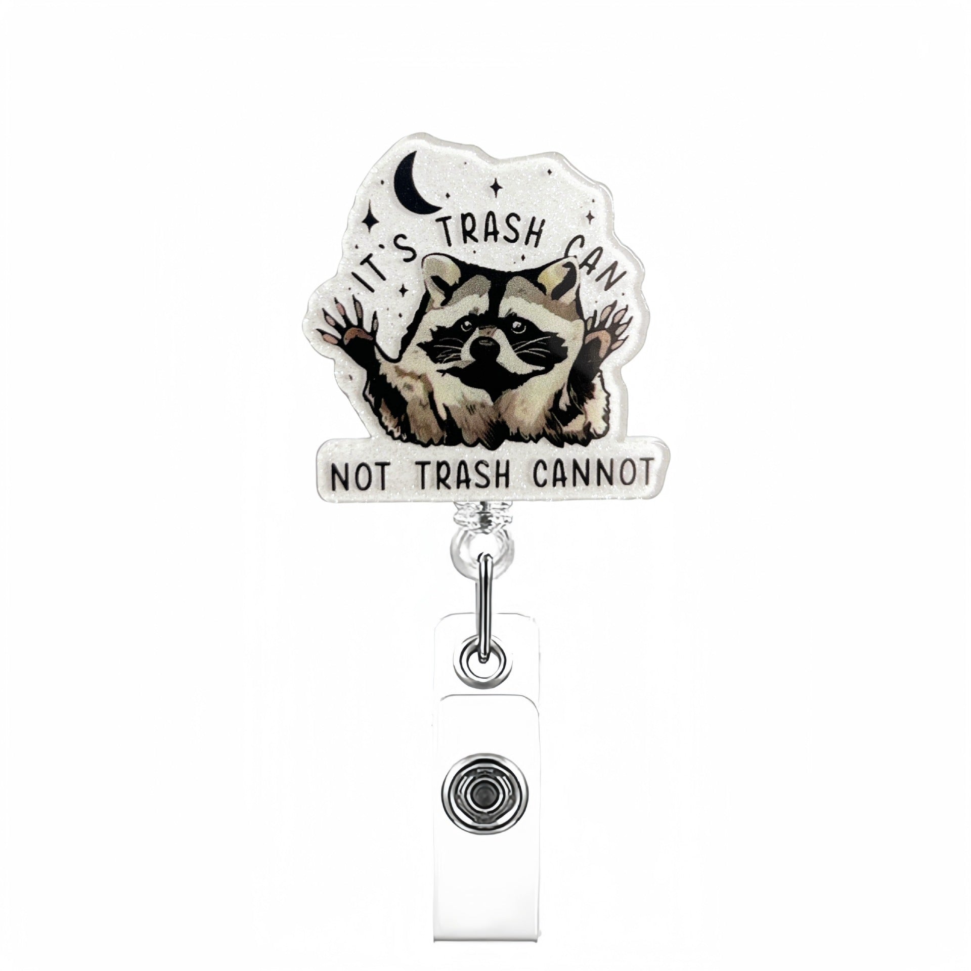 Wholesale Sparkling Raccoon Stretch Badge Reels