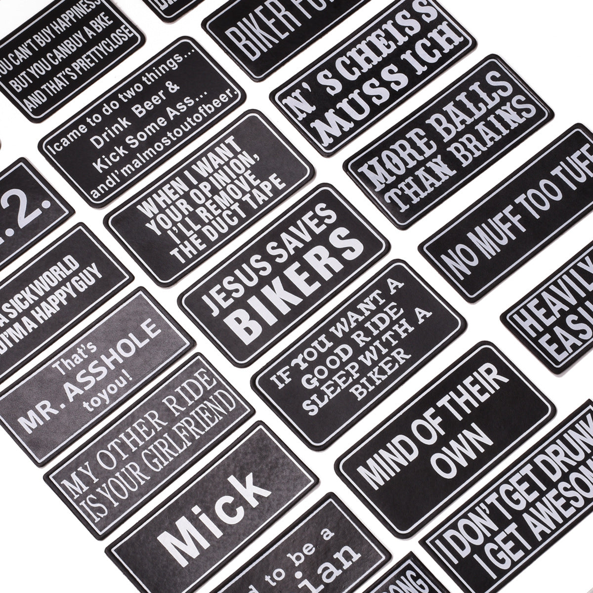 Wholesale Twill Fabric Patches 22 Styles Black White Alphabet Print Decorative Applique For Clothing Bags Hats Towels Resale