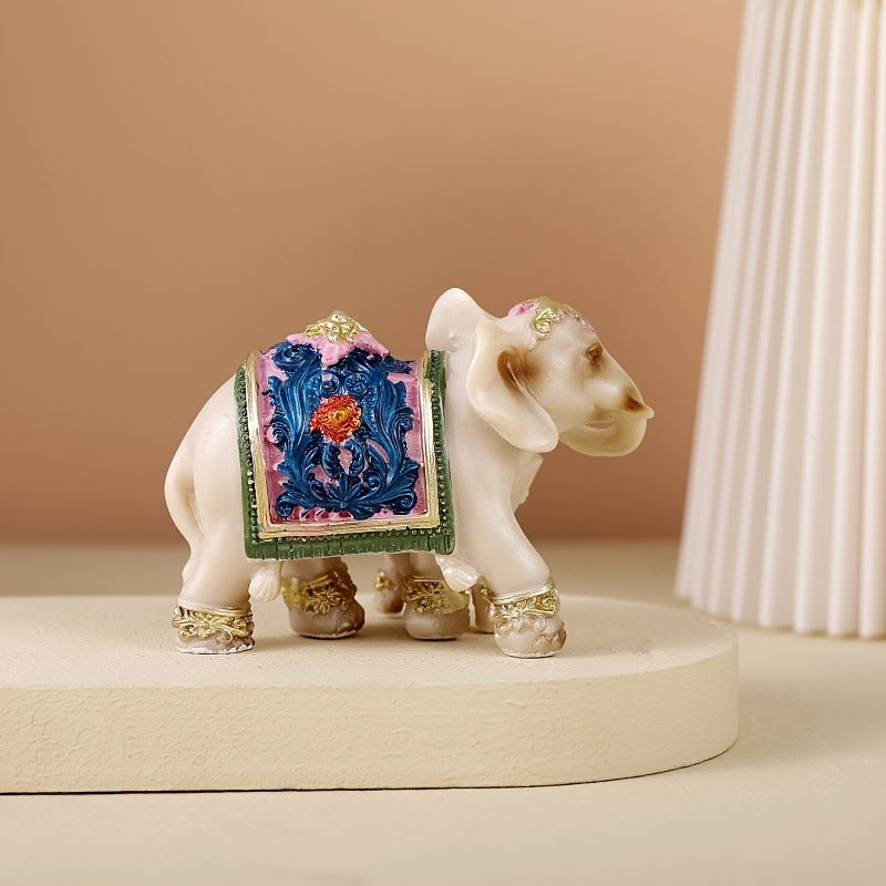 Wholesale of Mother's Day Family Orchid Mother Child Elephant Resin Ornaments