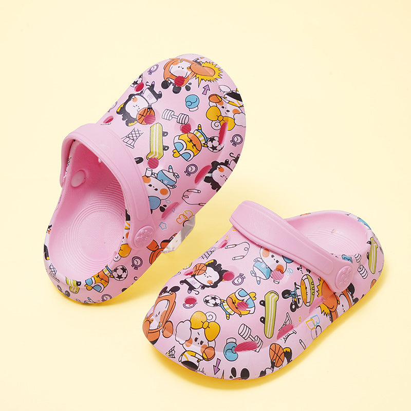 Crocs de caricatura al por mayor Cartoon Pvc Kids zapatillas