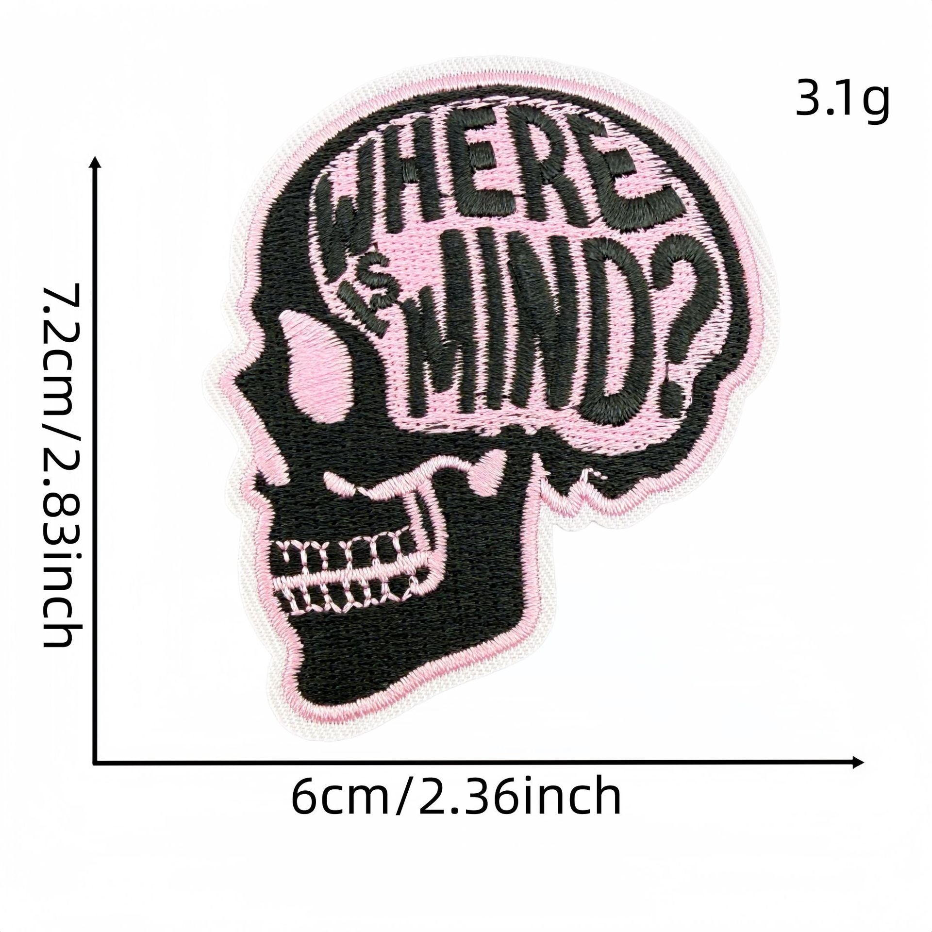 Wholesale Y2K Black Pink Urban Cool Embroidered Patch Set 27Pcs Skull Heart Butterfly DIY Decorative Patches For Clothes Bags Fashion Accessory Gift Resale