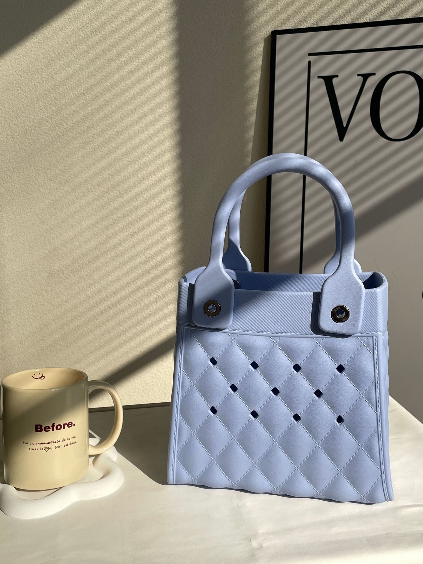 Wholesale EVA Niche Creative Fashion DIY Diamond Grid Handbag