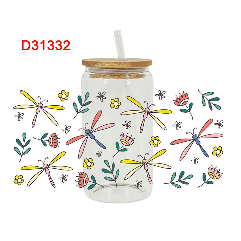 Wholesale Colorful cute animals 16oz Cup UV DTF Wraps