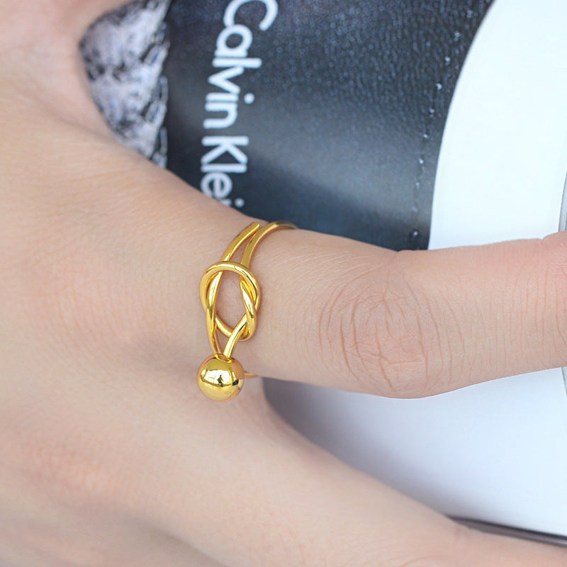 Wholesale Gold Twisted Soft Irregular Ring