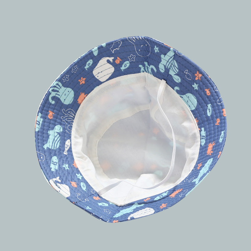 Wholesale Pattern Baby Hat Sunscreen Sun Hat 52cm Basin Hat