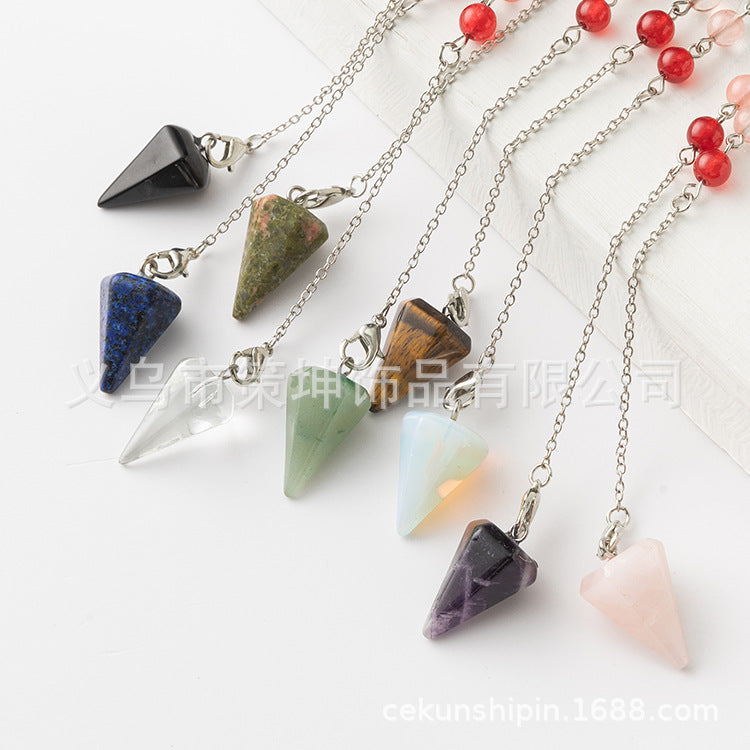 Wholesale Natural Stone Pendant Necklace