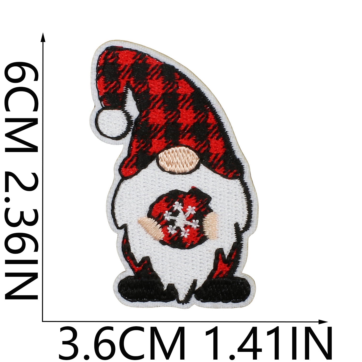 Wholesale Cartoon Christmas Embroidery Patches Festive Tree Snowman Designs Polyester Thread Decorative Accent For Clothing Bags DIY Projects