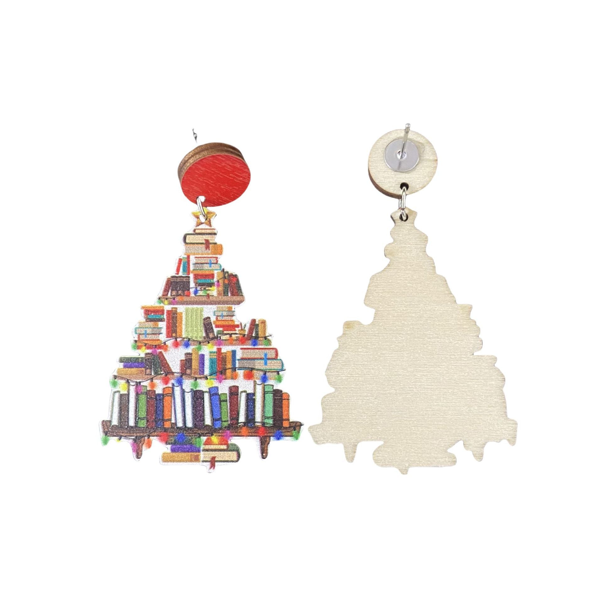 Wholesale Pink  Wooden Drop Earrings Trendy Cartoon Design Fashion Accessory For Party Gift