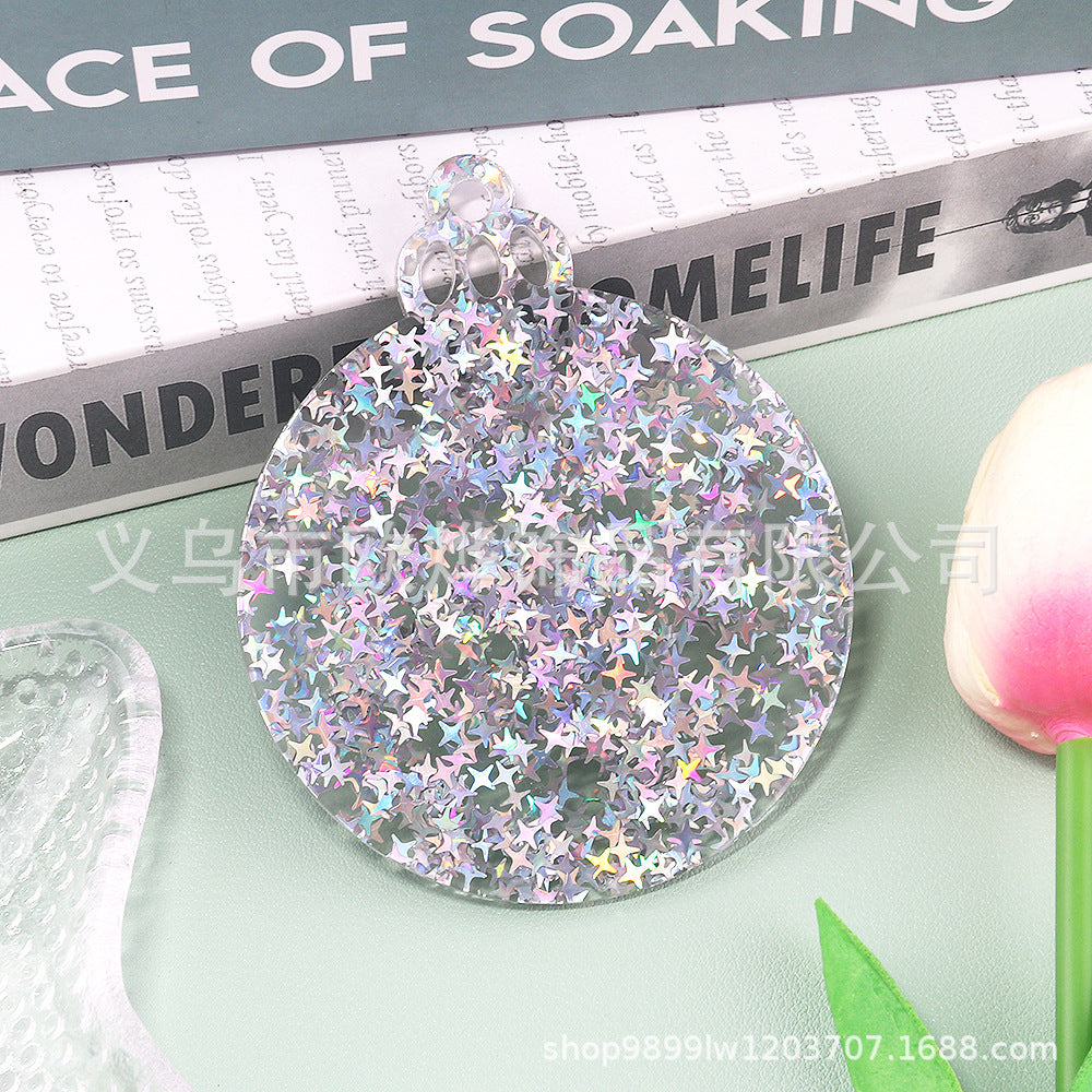 Wholesale 10pcs/ pack Acrylic Christmas Ornaments Decoration DIY Craft Christmas Tree Ornaments Patches