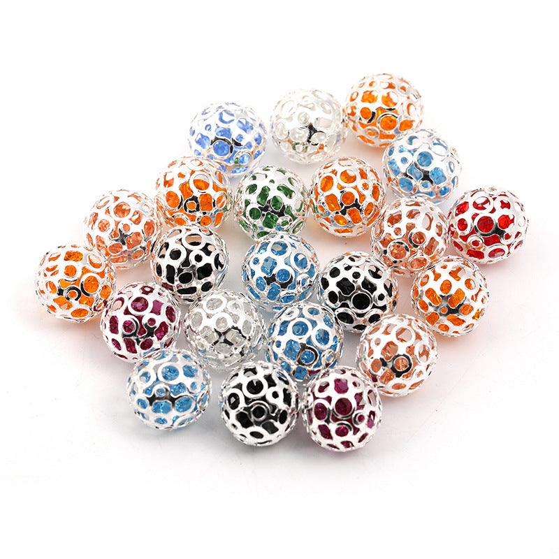 Wholesale 50pcs   Water diamond flower ball bead Crystal Beads