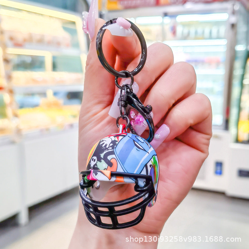 Wholesale football helmet car ornaments accessories