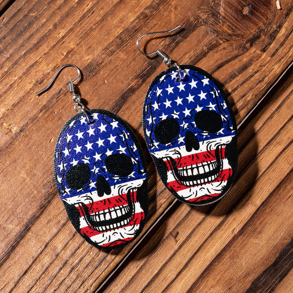 Wholesale Carnival Skull Earrings