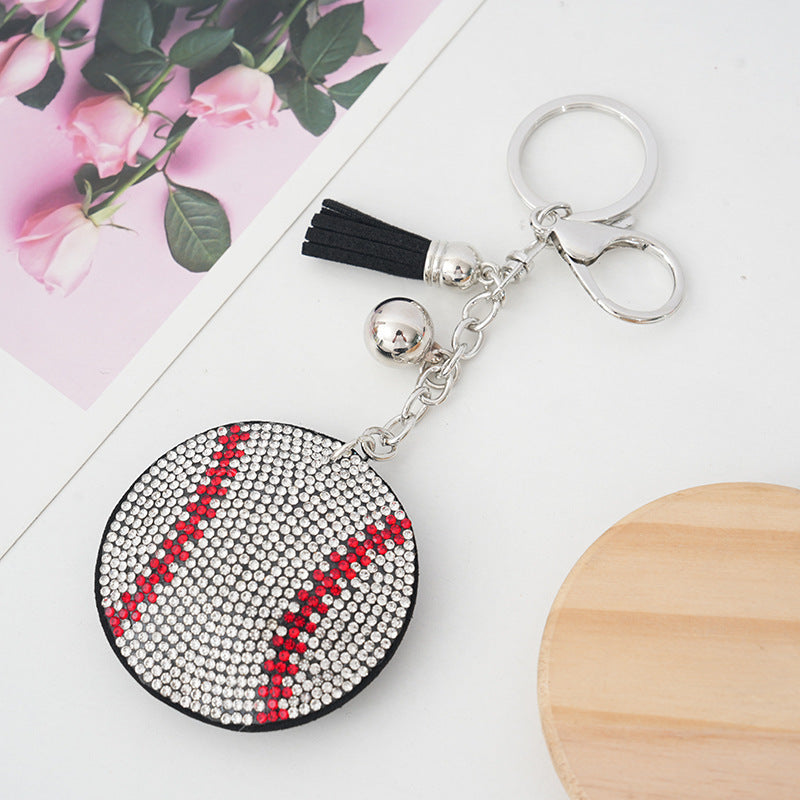 Wholesale Alloy Diamond Inlaid Football, Basketball, Volleyball, Baseball Keychains