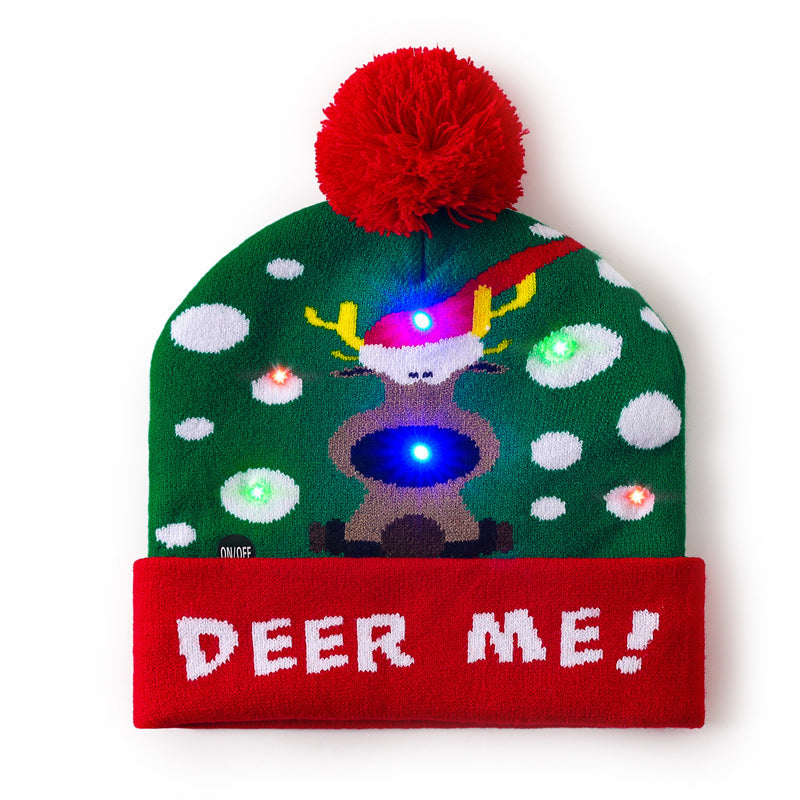 Wholesale Christmas hat  colorful woolen hat