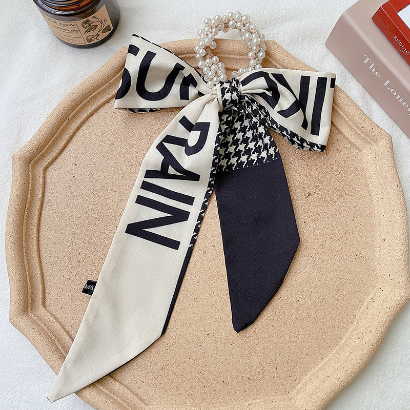 Wholesale Pearl Scarves Summer Thin Hair Scrunchies