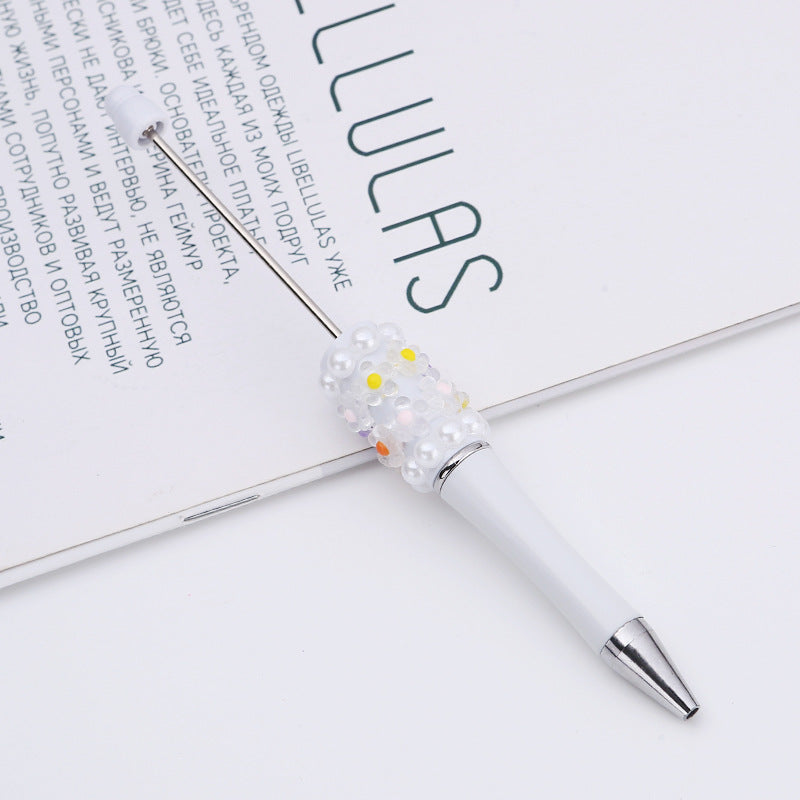 Wholesale Beadable Pens DIY Patch Pearl Flower Beadable Pen
