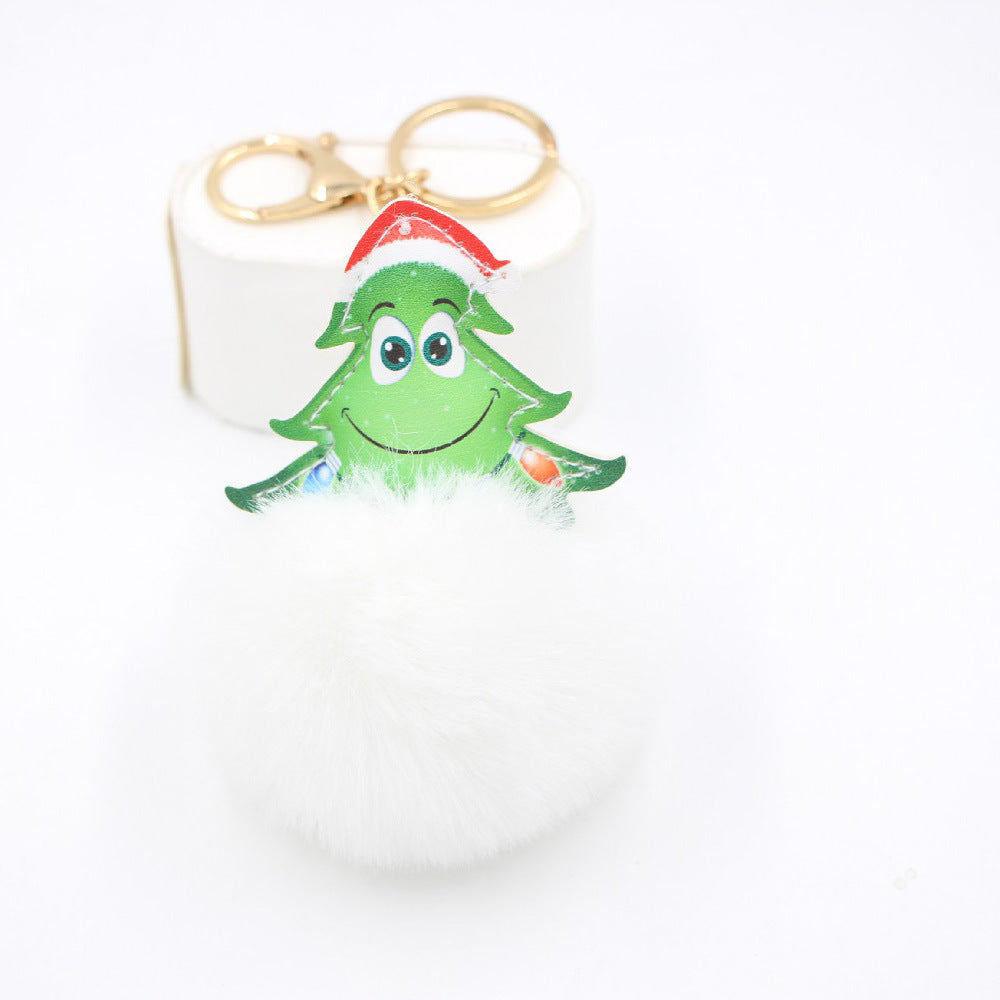 Wholesale Christmas Tree Plush Keychain