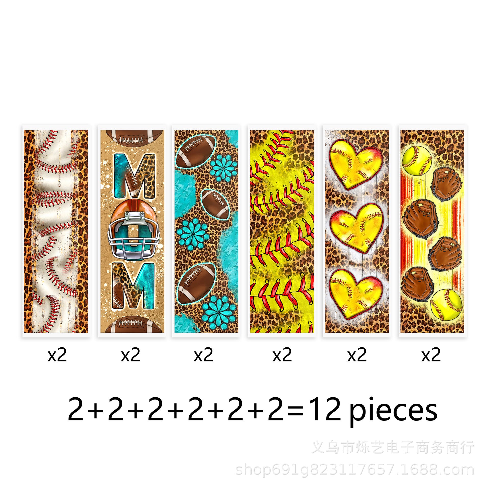 Wholesale 18/24pcs Autism Christmas  suit UV DTF Transfer Crystal Pen Sticker