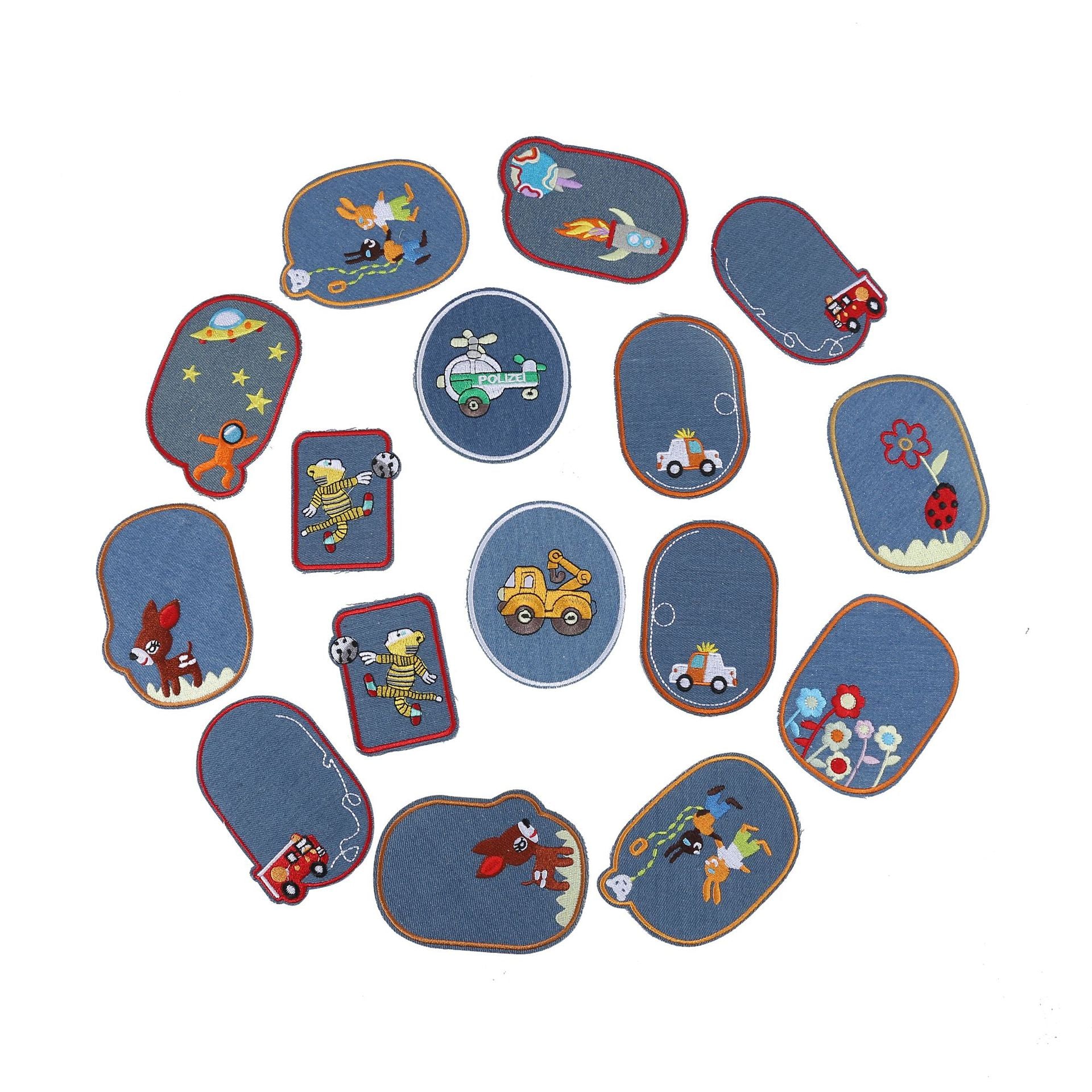 Wholesale Cartoon flower embroidery patch FS