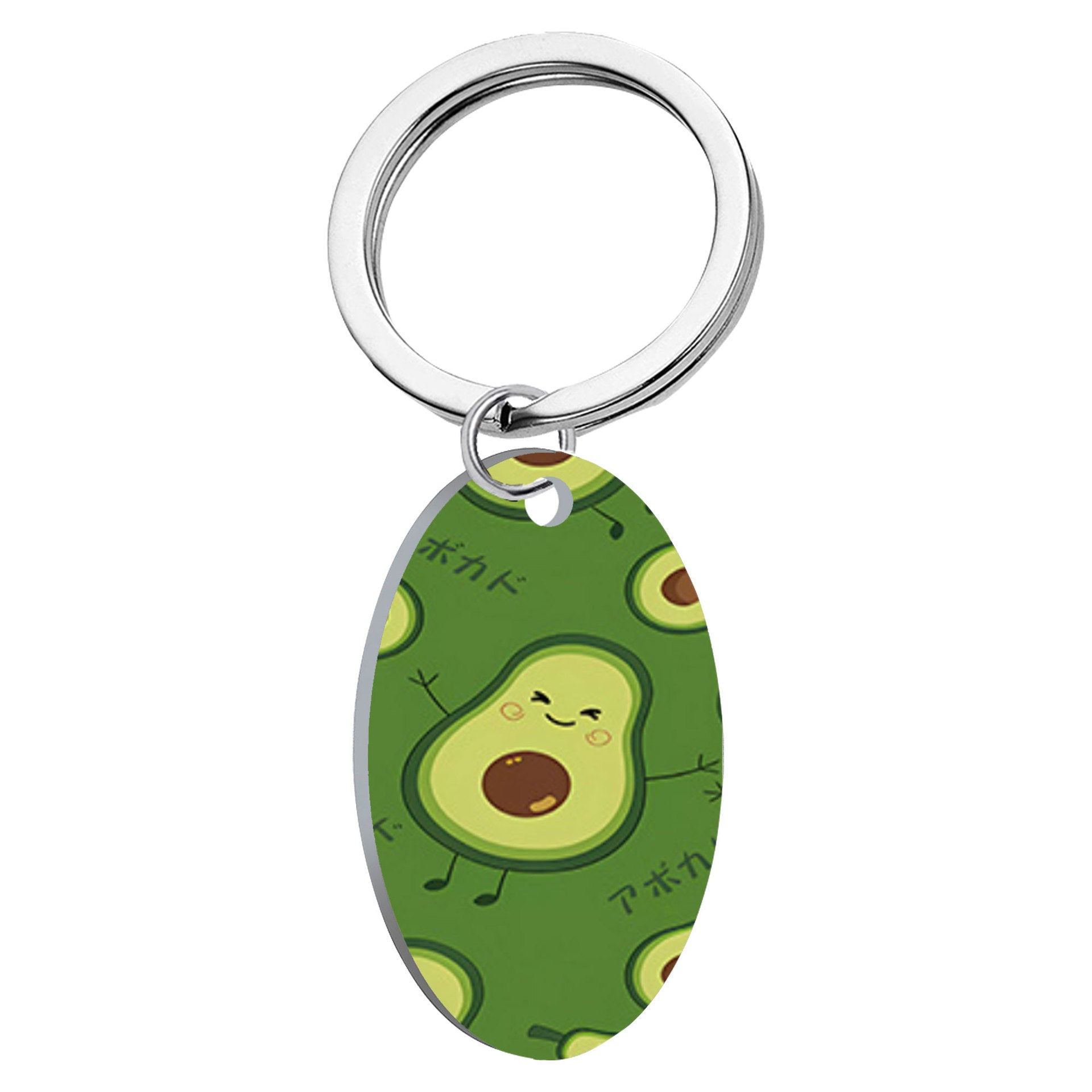 Wholesale Oil Painting Flower Stainless Steel Keychains