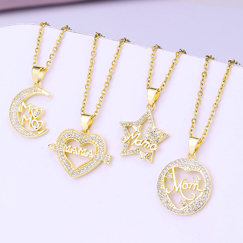 Wholesale Mother's Day Letter Names Stainless Steel Necklaces