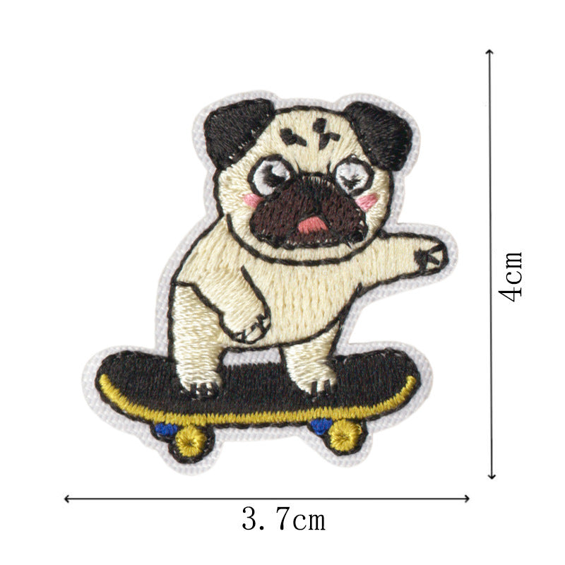 Wholesale Chic Embroidered Iron On Dog Patches 11 Piece Set Funny Dog Designs For Hats Bags DIY Crafts Boutique Resale