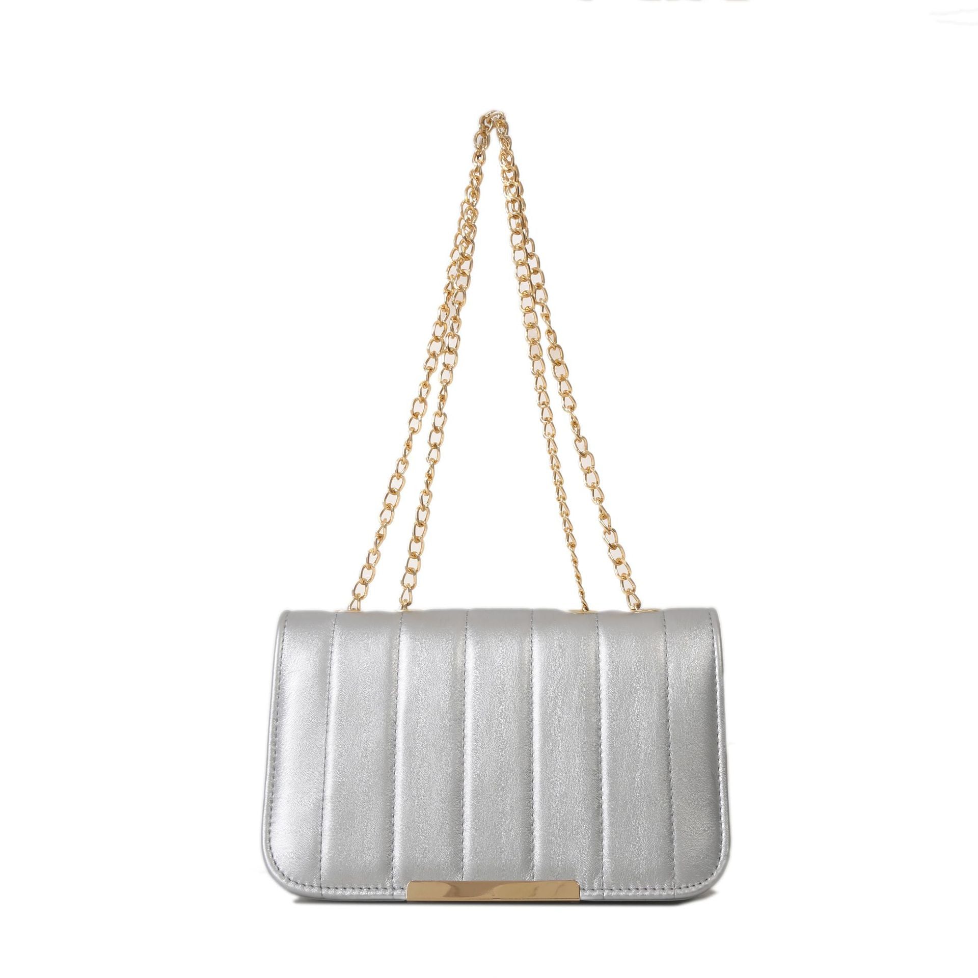 Wholesale Fashion Simple Texture Embroidery Chain Stylish Versatile Handbag