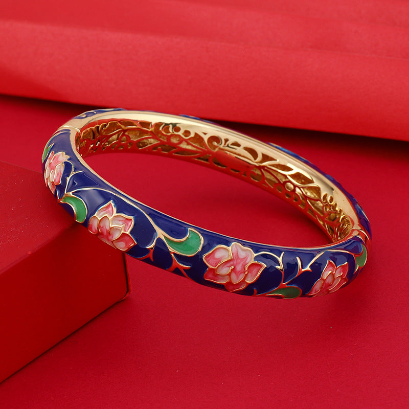 Wholesale Traditional Copper Cloisonne Bracelet