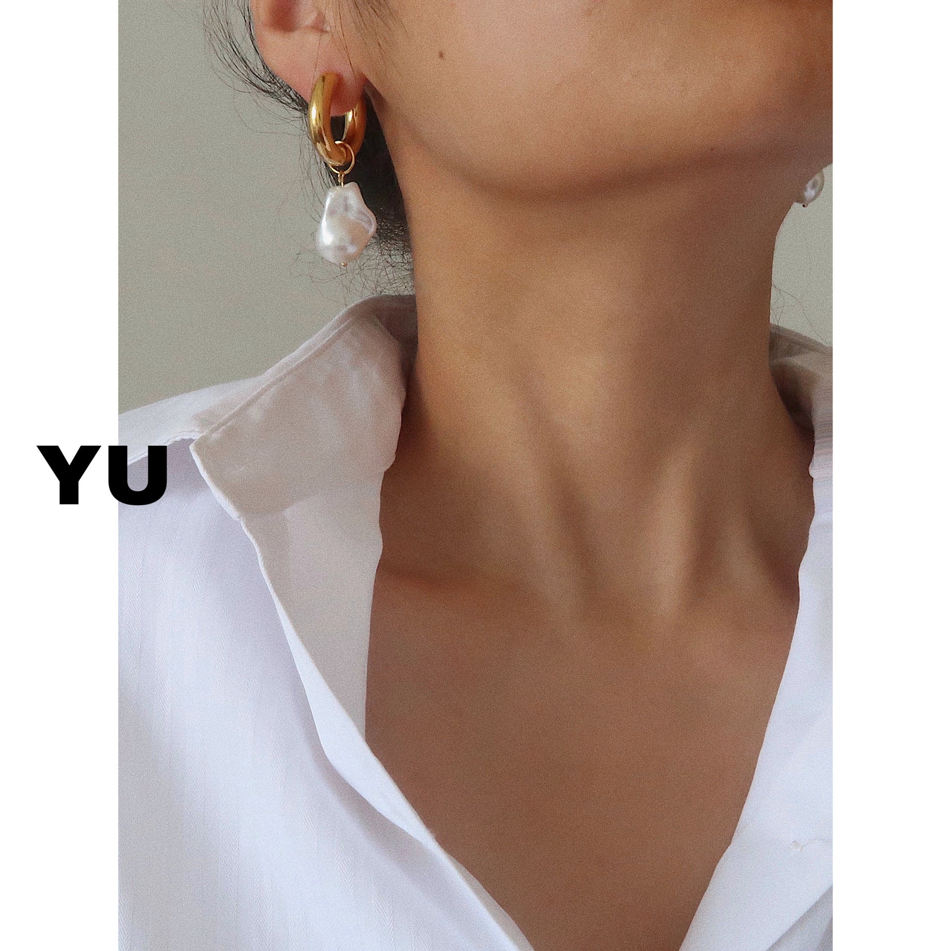 Wholesale Titanium Steel Pearl Earrings