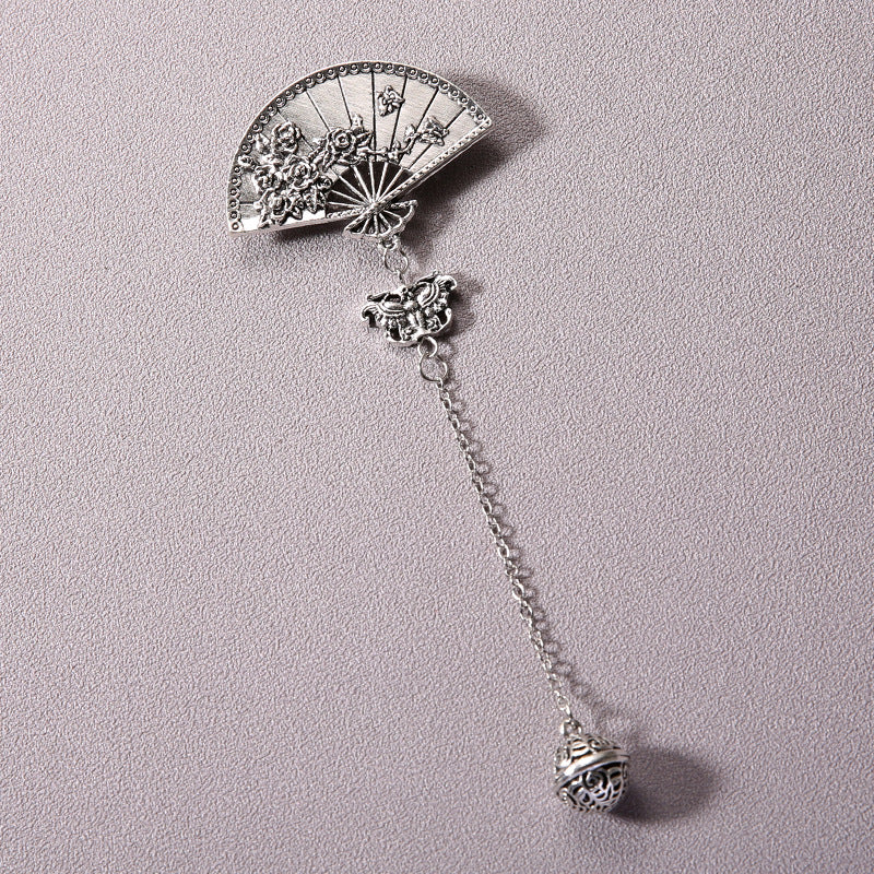 Wholesale Bell Tassel Chinese Style Plum Blossom Fan Cheongsam Pendant