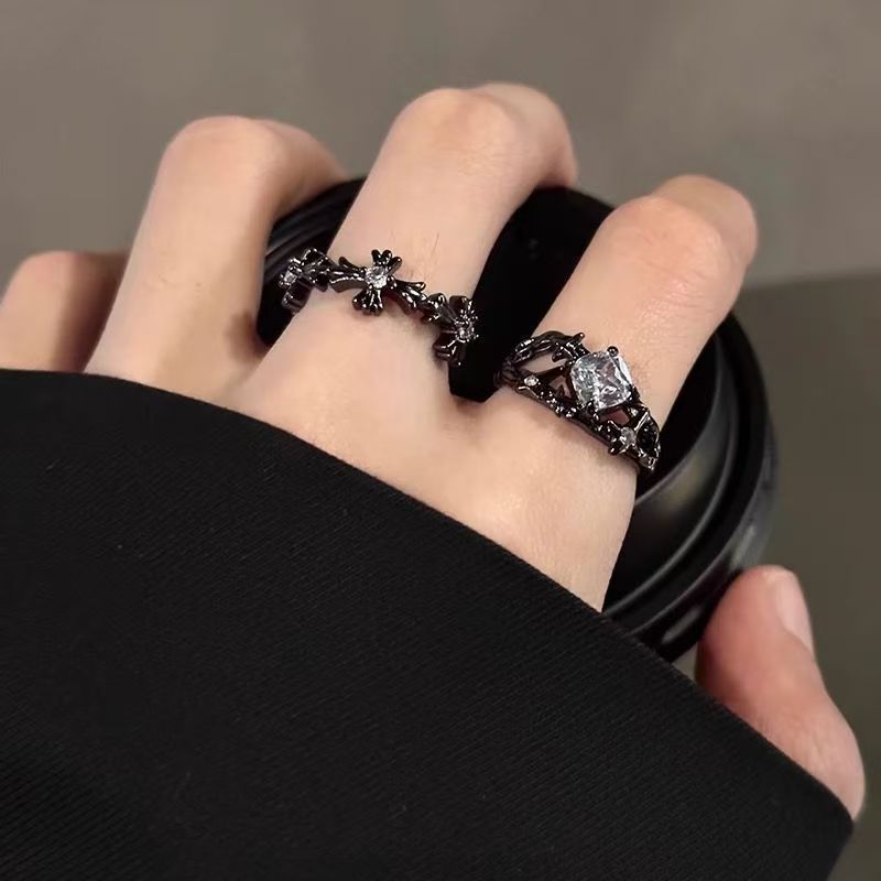 Wholesale Dark Gothic Retro Cross Ring