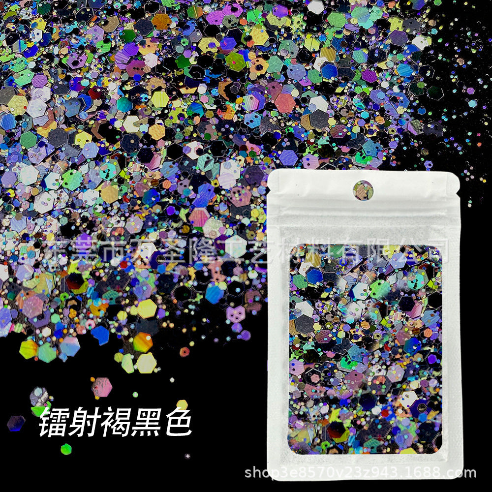 Wholesale Popular Holographic Mixed Size Sequins Filler
