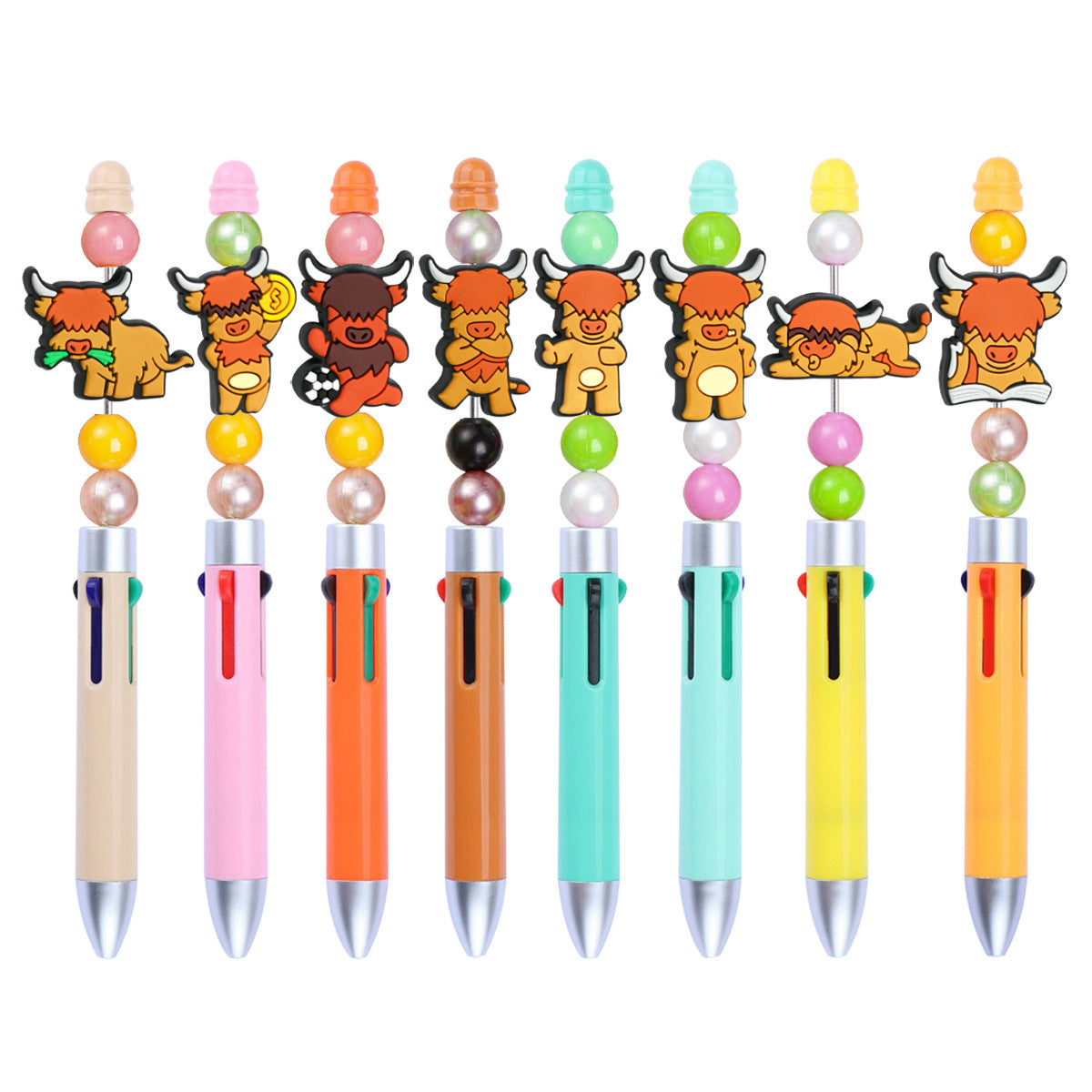 Wholesale  Random 100pcs/pack  Cartoon calf bead  Focal Beads