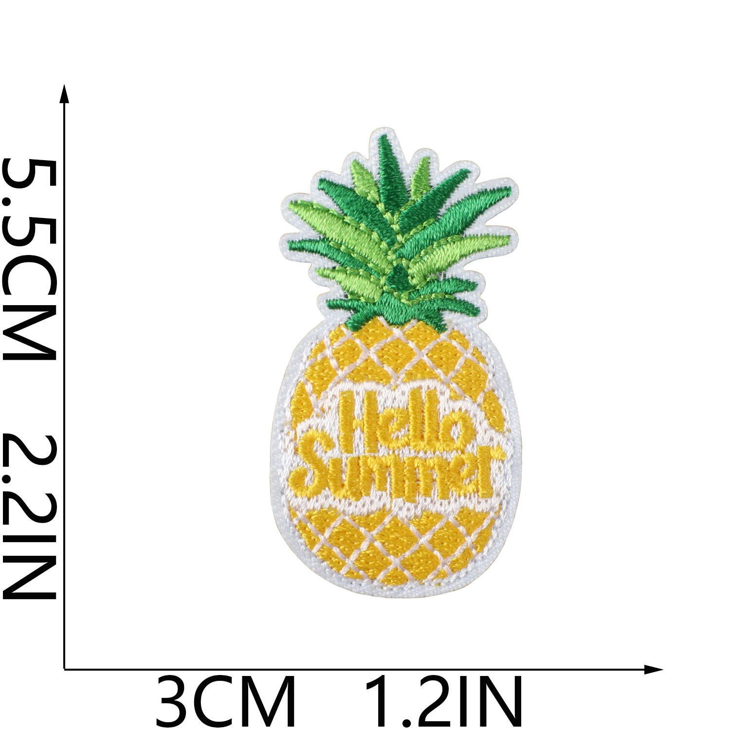 Wholesale Fashion Embroidery Patch Polyester Beach Ice Cream Applique For Clothing Bags And DIY Craft Projects
