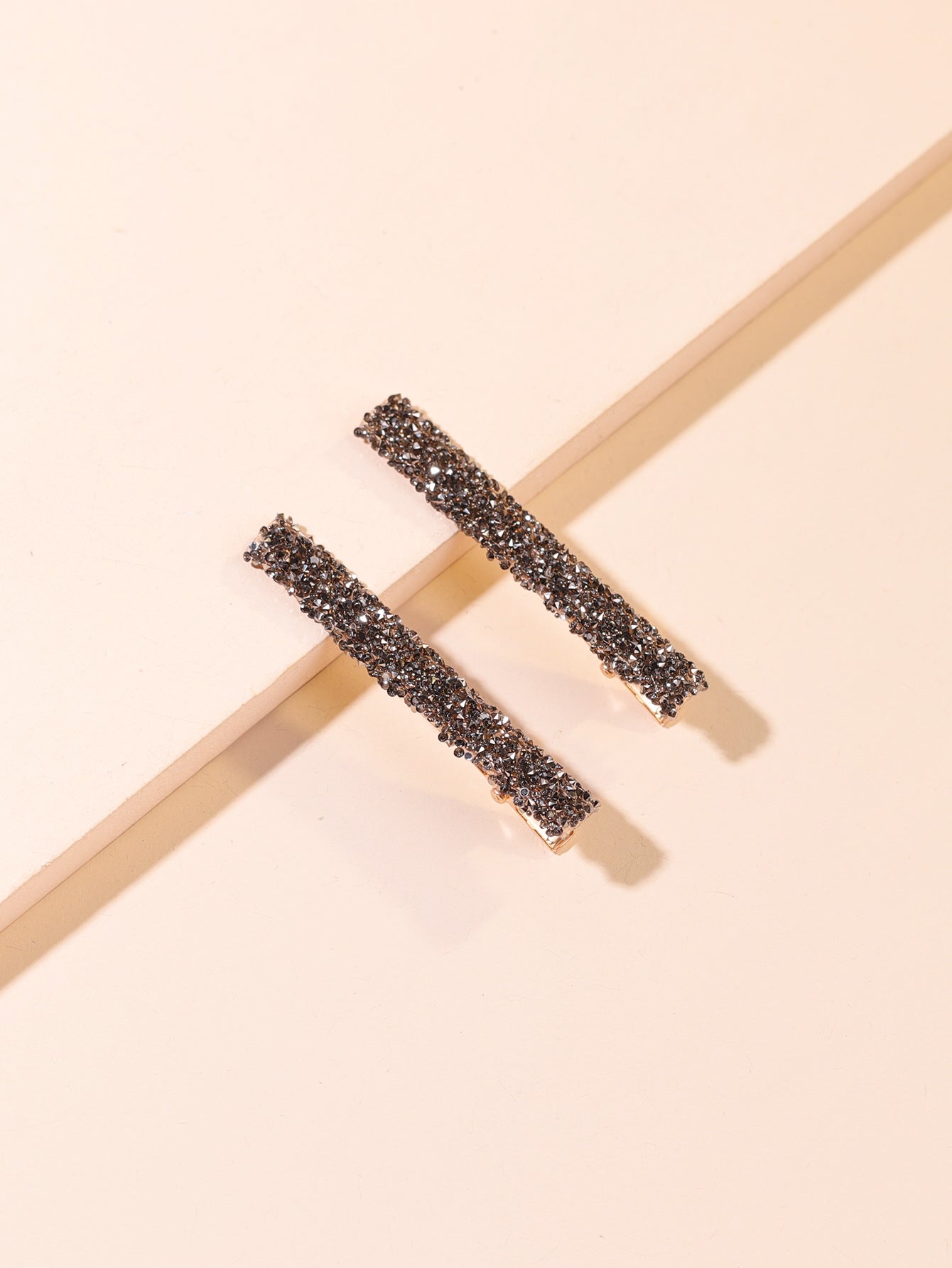 Wholesale New Simple and Fashionable One-word Duckbill Clip Internet Popular Full Diamond Super Flash Bangs Side Clip Hair Accessories Hair Clip