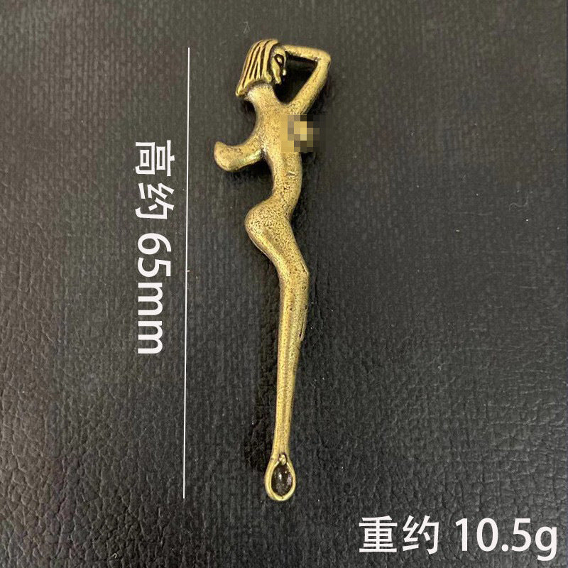 Wholesale Brass Goddess Ear Pick Metal Crafts Keychain Accessories