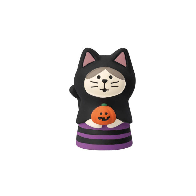 Wholesale  Cat Themed Miniature Resin Ornaments Decorative Accent for Wedding Gift