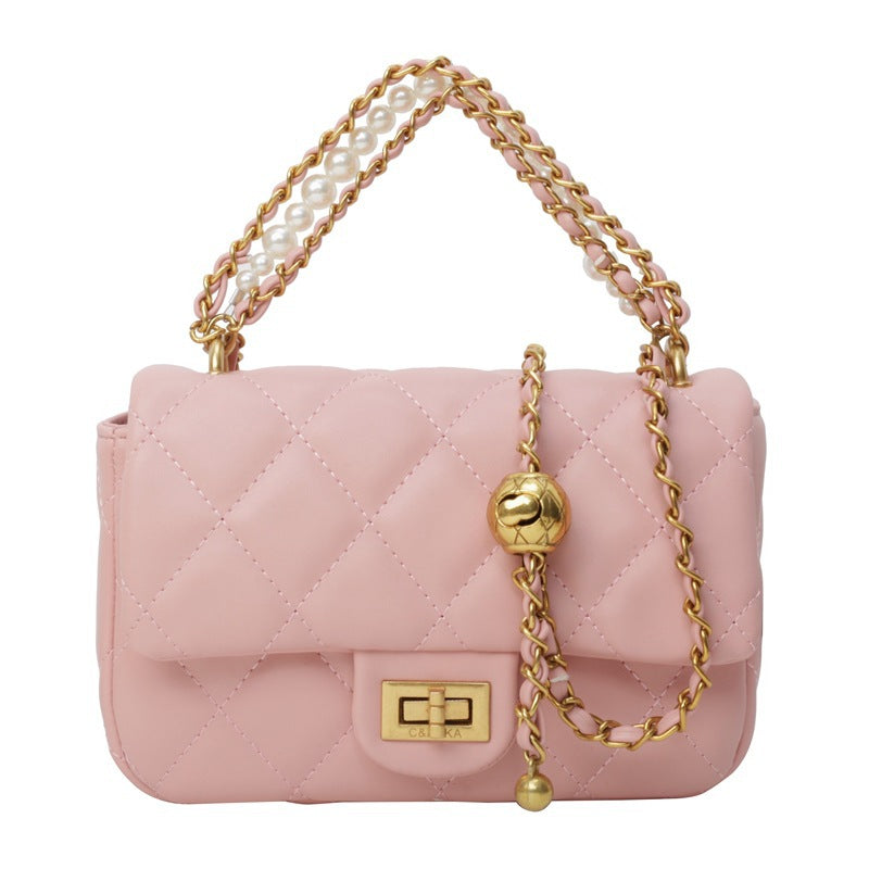 Wholesale Diamond Embroidery Chain Single Shoulder Underarm Small Square Bag