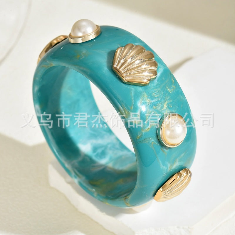 Wholesale Resin Pearl Shell Bracelet
