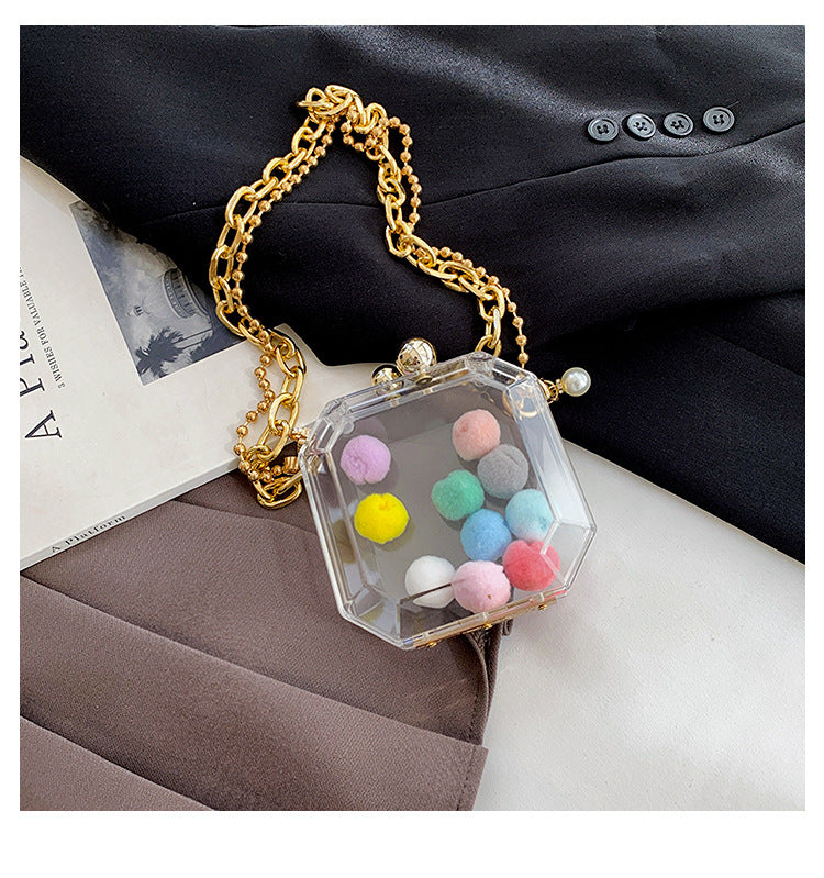 Mini bolso de hombro transparente de PVC al por mayor