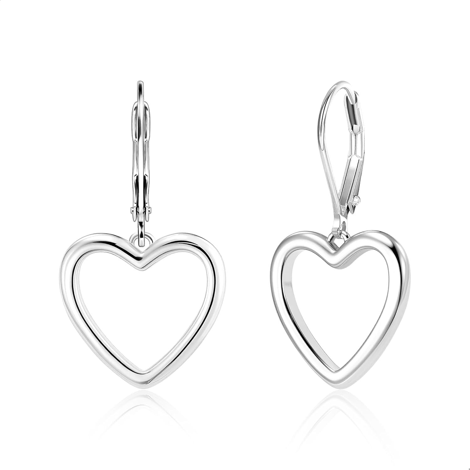 Wholesale Simple Cut Out Heart Earrings Fashionable Earrings