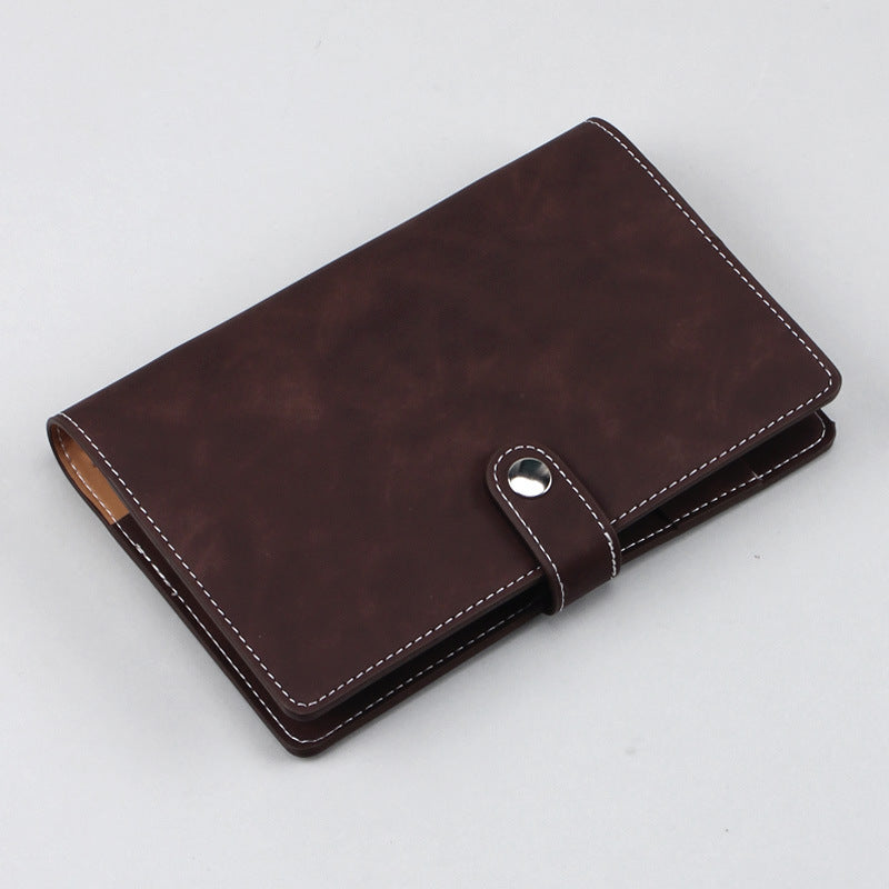 Wholesale A6 Loose Leaf Ledger Soft Leather Notebook
