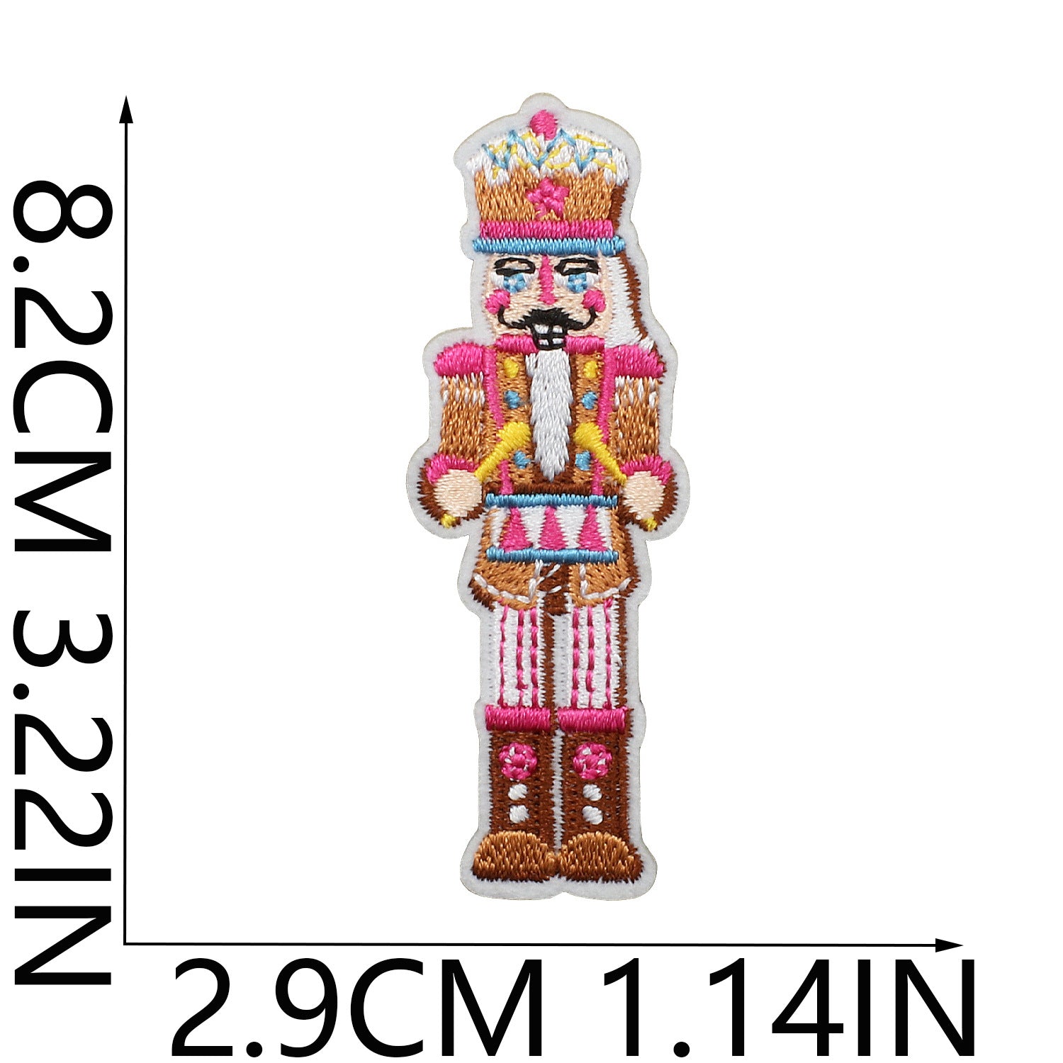 Wholesale Chic Polyester Embroidered Iron On Nutcracker Patch For Clothing Bags DIY Craft Accessory OLY Exclusive