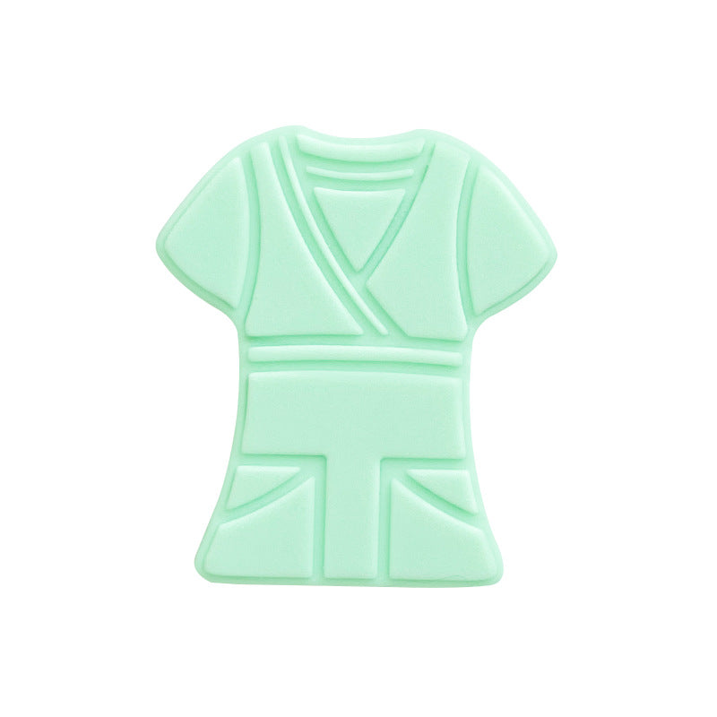Al por mayor 10 piezas/paquete de 20 × 25 mm de ropa de enfermera de enfermería de bricolaje de silicona