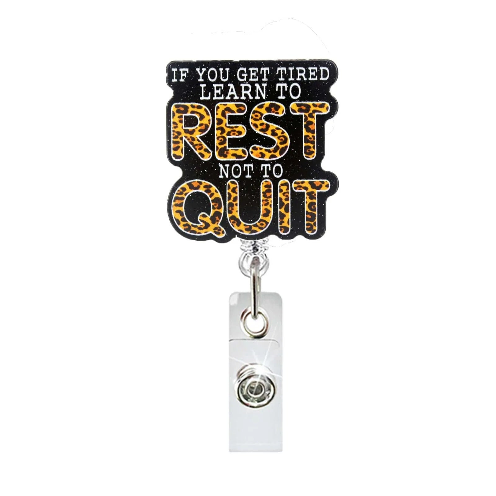 Wholesale 10pcs DIY acrylic jewelry blackened style badge retractable keychain