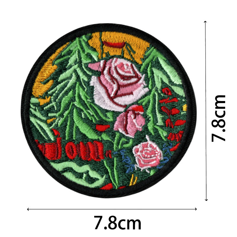 Wholesale Starry Sky Mountains Sunrise Embroidery DIY Patches