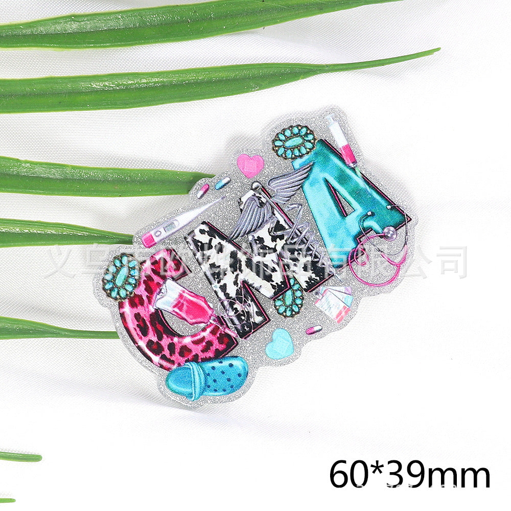 Wholesale 10pcs Pink Teacher Stationery Acrylics