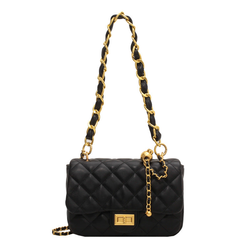 Wholesale Diamond Embroidery Chain Shoulder Armpit Small Square Bag