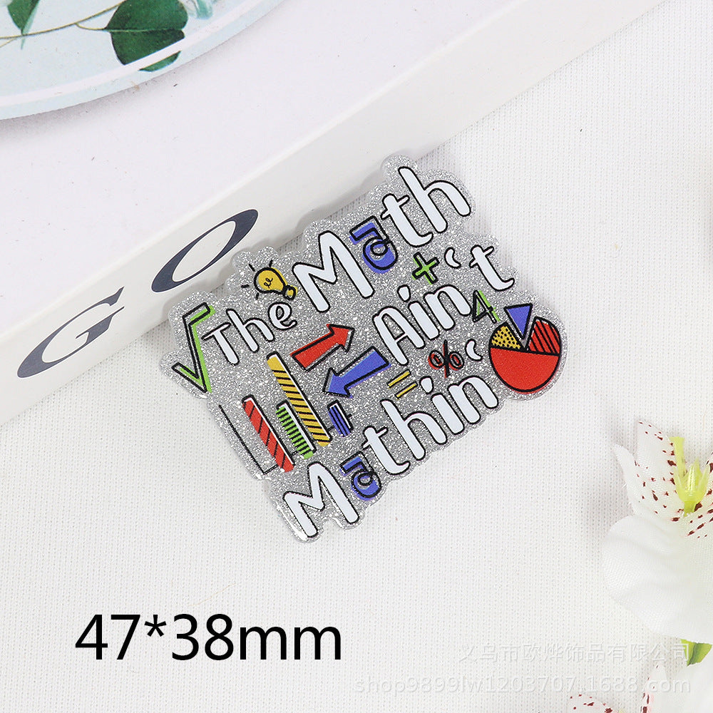 Wholesale 10pcs acrylic pin DIY patch accessories