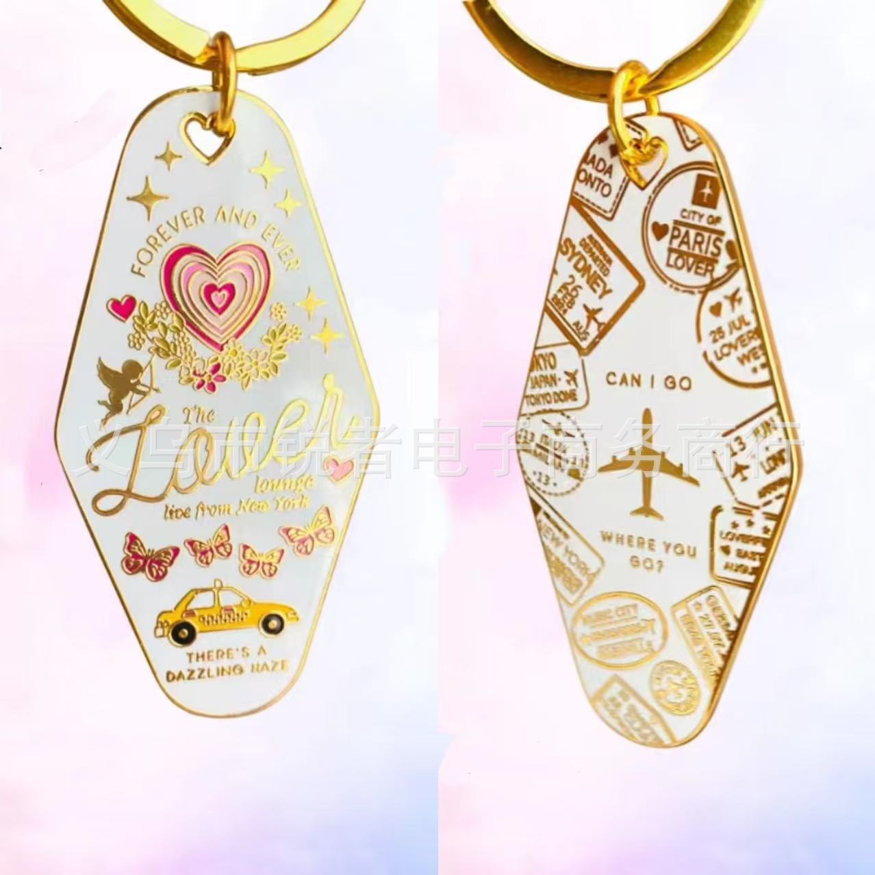 Wholesale 12 Types of Motel Metal Keychains